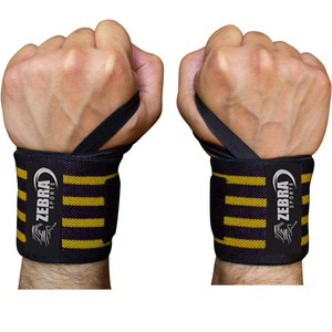 Custom Logo Powerlifting Wristband Gym Fashion Wrist <b>Wraps</b> for Weight Lifting Fitness Wrist Support Strap Protection Function - Product Image 5