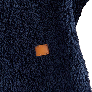 Unisex <b>Sherpa</b> Fleece Solid Oversized Hoodie Warm Soft Plush Pullover Casual Winter Hooded Sweatshirts Cozy Outdoor Daily Wear - Product Image 6