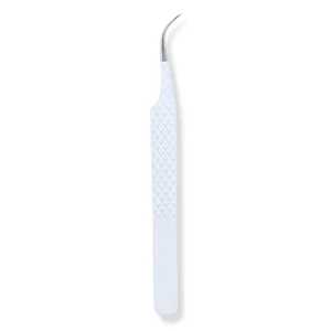 Pince à épiler professionnelle pour extensions de cils, avec logo personnalisé, poignée confortable en acier inoxydable, anti-magnétique et anti-statique, avec grip diamanté - Product Image 4