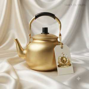 Art Deco <b>Silver</b> <b>Teapot</b> Elegant Metal Tea Kettle Vintage Serveware For Hotel Restaurant And Home Tabletop - Product Image 3