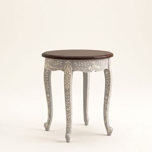 Mesa de Noche Floral con Incrustaciones de Hueso al por Mayor, Gabinete de Mesita de Noche Floral para Muebles de Sala de Estar en India - Product Image 3