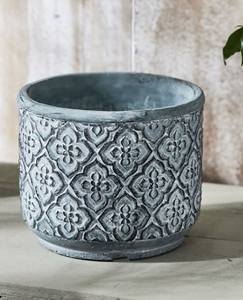 Jardinières rustiques en métal galvanisé à bords festonnés et poignées en corde - Product Image 6