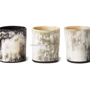 Vaso de chupito de cuerno natural al por mayor pequeño vikingo copa de cuerno para beber licor tequila y bar fiesta logotipo personalizado aceptado OEM/ODM - Product Image 1