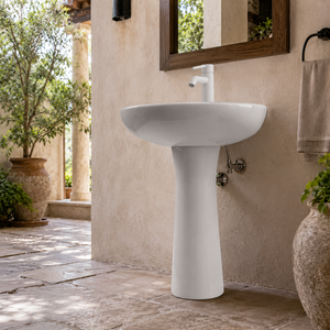 Évier en granit sur pied moderne Capri 12L, facile à nettoyer, pour hôpital, hôtel, centre commercial, bureau, salle de bain, appartement, villa, avec drain, garantie 5 ans - Product Image 6
