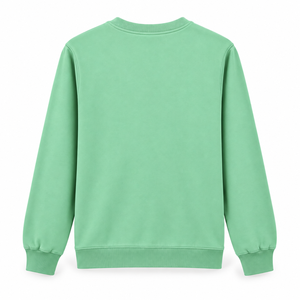 เสื้อสเวตเชิ้ตคอกลมสีเขียวแบบยูนิเซ็กซ์ แขนยาว ผ้าถัก ทรงพอดีตัว สวมใส่สบาย - Product Image 2