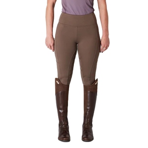Pantalones de equitación OEM para mujer, con asiento completo de silicona, pantalones de montar, leggings de equitación con bolsillos, ropa ecuestre - Product Image 1