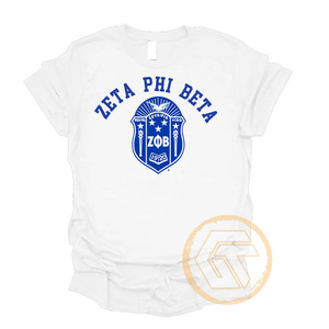 Camiseta Casual de Manga Corta con Cuello Redondo, 100% Algodón Transpirable, Bordado Personalizado Zeta Phi Beta, Ropa de Sororidad para Mujer, Venta al Por Mayor - Product Image 6