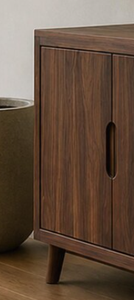 Hot Sale <b>Mid</b> <b>Century</b> Wooden <b>Sideboard</b> Cabinet Modern Walnut Storage Credenza Buffet Table Living Room Furniture Unit Supplier - Product Image 2