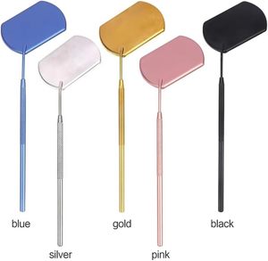 Gold Plated Stainless Steel 3X Reflective OEM Beauty Tools Eyelash <b>Mirrors</b> Smooth Finishing Lash <b>Mirrors</b> - Product Image 2