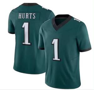 Sublimation Printing Custom Retro American Football Soccer Team Uniform Streetwear Embroidery Mesh T-shirt <b>Men</b> Sport Wear Jersey - Product Image 3