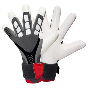 Gants de gardien de but de football, en latex, à doigts entiers, respirants, antidérapants, roses, fermeture à enfiler, unisexe - Product Image 2