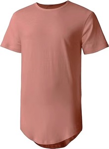 Big and Tall <b>Men's</b> Plus Size Canvas <b>T</b>-<b>Shirts</b> with Blank Design <b>Extra</b> <b>Long</b> - Product Image 5