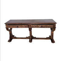 Table console en bois de manguier massif de haute qualité au meilleur prix, idéale pour l'entrée, avec finition naturelle