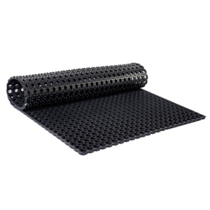 Tapis de sol en caoutchouc octogonal de qualité supérieure, antidérapant, imperméable, pour garage, usine et zones industrielles - Product Image 1