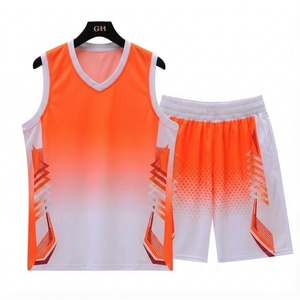 Maillot de basket-ball réversible personnalisé pour homme, 100% polyester, respirant, pas cher, ensemble d'uniformes de sport pour l'entraînement - Product Image 5