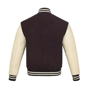 Chaqueta Varsity de Lona para Invierno con Logotipo Personalizado Bordado por el Fabricante OEM, Cuello Alto de Lana Cálida de Alta Calidad - Product Image 3