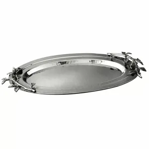 Premium Decorative Metal Tray Handmade Artisan Designer CollectionHandcrafted Decorative Metal Tray for Artisan Home Decor and - Product Image 1
