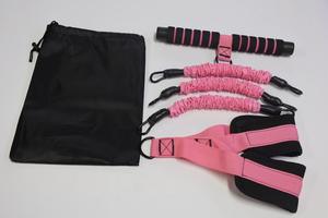 Banda de Resistencia de Doble Capa, Color Rosa, Resistencia Media, para Ejercicios de Fitness para Adultos, Diseño Duradero de Látex - Product Image 4