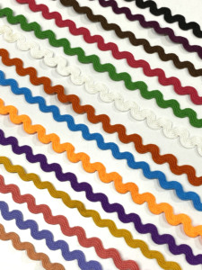Ruban de dentelle en organza coloré de 5 mm, brodé double face, haute ténacité, 100 % polyester, bordure en ruban zigzag, pour la couture de fleurs - Product Image 6
