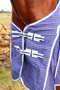 Manta para Caballo de Algodón Ripstop Transpirable de Primera Calidad con Manta para el Cuello Desmontable, Juego Completo de Mantas Combinadas para Caballo, Manta para Caballo de Algodón Transpirable de Primera Calidad - Product Image 4