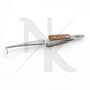 Precision High Performence Nafko Industry Model NK-8423 Cross Locking Tweezer Hole 90 Degree 160mm Stainless Steel Jewelry <b>Tools</b> - Product Image 5
