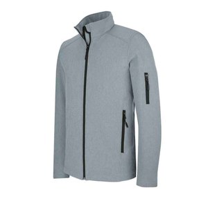 Veste softshell décontractée pour homme avec coupe classique, veste softshell pour homme avec bandes réfléchissantes de sécurité - Product Image 2