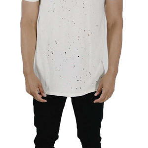 เสื้อยืดผู้ชายคุณภาพสูง 100% ผ้าฝ้าย ทรงดิสเทรส ปรับแต่งได้เต็มที่ แขนสั้น คอกลม เสื้อยืดผู้ชายแบบสั่งทำพิเศษ สำหรับขายออนไลน์ - Product Image 5