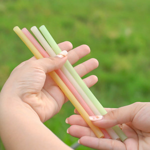 Pailles en riz vietnamien comestibles et biodégradables, cadeaux de Noël, produits pour la maison intelligente, best-sellers - Product Image 2