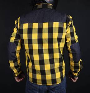 Chemise de protection en flanelle pour moto, grande taille, hiver, robuste, conçue pour le confort, la sécurité et le style en conduite urbaine - Product Image 6