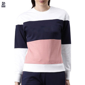 ราคาขายส่ง เสื้อสเวตเชิ้ตผู้หญิงฤดูหนาว ผ้าฝ้าย 100% สกรีนโลโก้ด้านหน้า สไตล์ล่าสุด ลำลอง ระบายอากาศได้ดี - Product Image 1