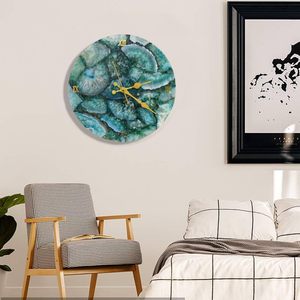 Natural Agate Stone Wall <b>Clock</b> Handcrafted Luxury Wall Décor with Prosperity Positive Energy Vibes - Product Image 4