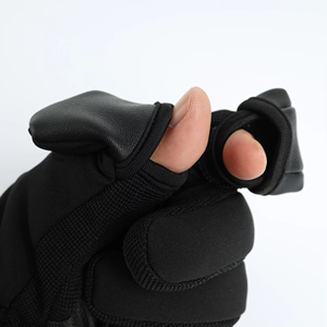 Gants de ski d'hiver imperméables en cuir avec paume en cuir, résistants au froid, fermeture à cordon, doigts complets, logo personnalisé pour snowboard, 3M - Product Image 3