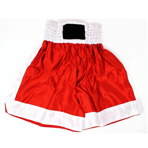 Shorts de Muay Thai pour hommes, en satin noir, motif tendance, taille mi-haute, élastique, séchage rapide, écologiques, en Spandex/Polyester - Product Image 4