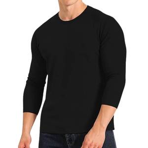 Camiseta de Manga Larga Premium para Hombre, 100% Algodón, Transpirable, Estilo Casual, Proveedor OEM - Product Image 5