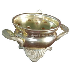 Quemador de resina de incienso de caldero de latón con semillas de carbón de madera aromaterapia ambiente Bakhoor quemador características perfumadas - Product Image 2