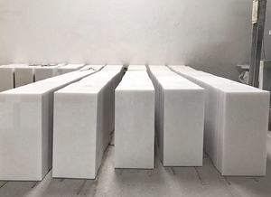 Mármol de Calcita Blanco Cristalino Pulido Premium de Vietnam, Losa Grande, Duradero, Impermeable, Ecológico, Moderno, para Cocina, Baño, Hospital - Product Image 2