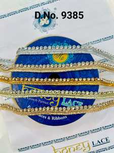 Accessoires de luxe personnalisés en tissu non tissé avec broderie, perles, dentelle, appliques, garnitures, perles de culture, strass et paillettes pour robes de mariée, saris et robes de soirée - Product Image 1