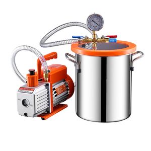 Kit Camera a Vuoto in Acciaio Inossidabile da 3 Galloni con Pompa da 3,5 CFM Monostadio ACR per Degassaggio e Recipienti a Pressione - Product Image 3