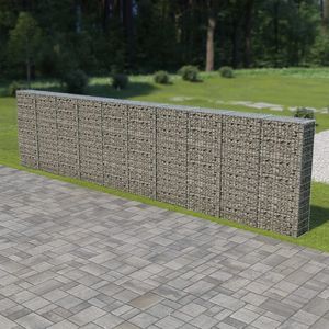 Pared de gaviones de acero galvanizado con cubiertas 236 \ "x11.8 \" x59 \ "para paisajismo y terraza - Product Image 1