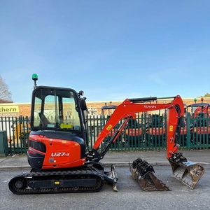Mini-excavatrice Kubota U27-4 à oscillation zéro, livraison rapide, mini-pelle sur chenilles de qualité supérieure avec moteur et boîte de vitesses performants - Product Image 3