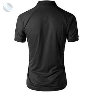 Nouveau polo sublimé avec logo brodé personnalisé, manches courtes, séchage rapide, sportif, tricoté, 100% coton, respirant - Product Image 3