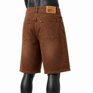 Men's Vintage Denim Jorts Fashion Baggy Shorts OEM ODM Custom Brand Manufacturer - Product Image 5