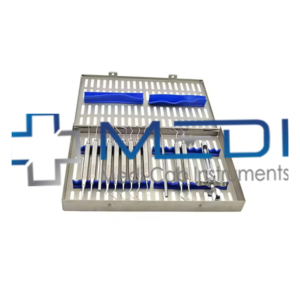 Ensemble d'instruments dentaires parodontaux professionnels avec cassette de stérilisation par medicab surgical instrument - Product Image 1