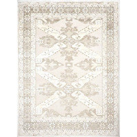Tapis d'intérieur en viscose doux et lustré |   Tapis de salon géométrique de style transitionnel, fait main, écologique, de qualité supérieure, 9x12 pieds |   Fine 3/20