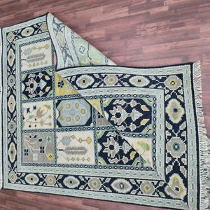 Alfombras Antiguas de Alta Calidad Hechas a Mano, Multicolores, Abstractas, Tejidas, Antideslizantes, de Material Suave, en Venta - Product Image 1