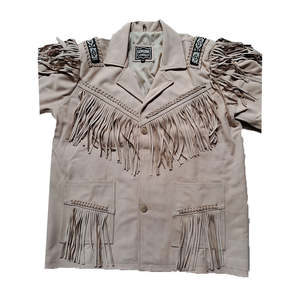 Veste en jean personnalisée coupe-vent délavée couleur unie 100 % coton tricoté style cowboy - Product Image 1