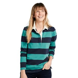 Vente en gros de polos à manches longues rayés pour femmes, de qualité supérieure, avec logo personnalisé, collection d'hiver confortable, fabrication - Product Image 4