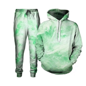 Men's Sublimation Outdoor Tracksuit <b>Lightweight</b> Hooded Fleece Breathable Casual Sportswear Tapered <b>Joggers</b> 2026 - Product Image 3