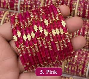 Indian & <b>Pakistani</b> Fashion Bangles <b>Jewelry</b> Set's Hot Selling Custom Colors & Sizes Chandni Bangles for Women Traditional Wear - Product Image 4
