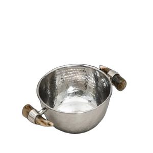 Bol de service impressionnant avec poignées ustensiles de cuisine maison hôtel Restaurant Fruits secs bol de service couleur argent bols de service en aluminium - Product Image 1